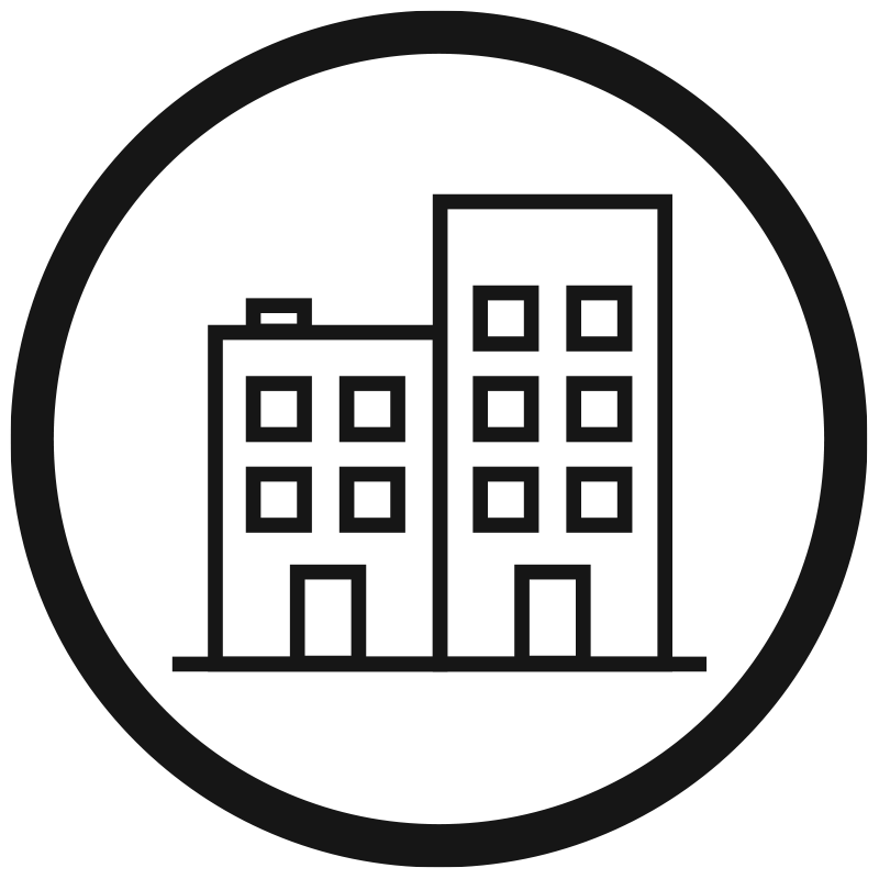 commercial circle icon